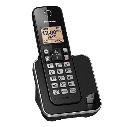 Imagen de TELEFONO PANASONIC KX-TGC350 INALAMBRICO DECT C-ID ALTAVOZ - NEGRO