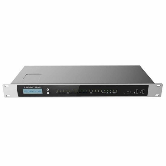 Imagen de CENTRAL TELEFONICA IP PBX 8 LINEAS ANALOGAS GRANDSTREAM HASTA 3000 USUARIOS UCM6308 IP 8FXS 8FXO POE USB RACK