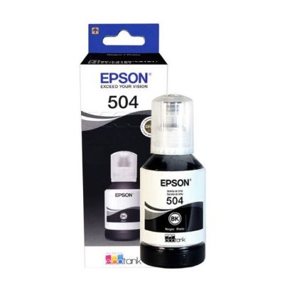 Imagen de BOTELLA DE TINTA EPSON 504 NEGRO ORIGINAL 127ML