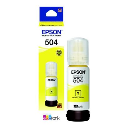 Imagen de BOTELLA DE TINTA EPSON 504 AMARILLO ORIGINAL 70ML