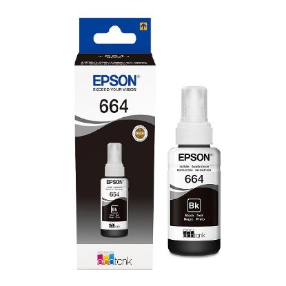 Imagen de BOTELLA DE TINTA EPSON 664 NEGRO ORIGINAL 70ML