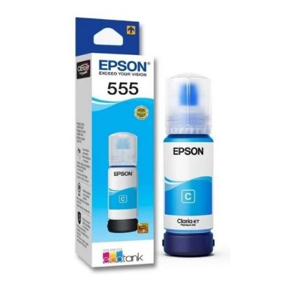 Imagen de BOTELLA DE TINTA EPSON 555 AZUL ORIGINAL 70ML