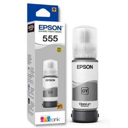 Imagen de BOTELLA DE TINTA EPSON 555 GRIS PHOTO ORIGINAL 70ML