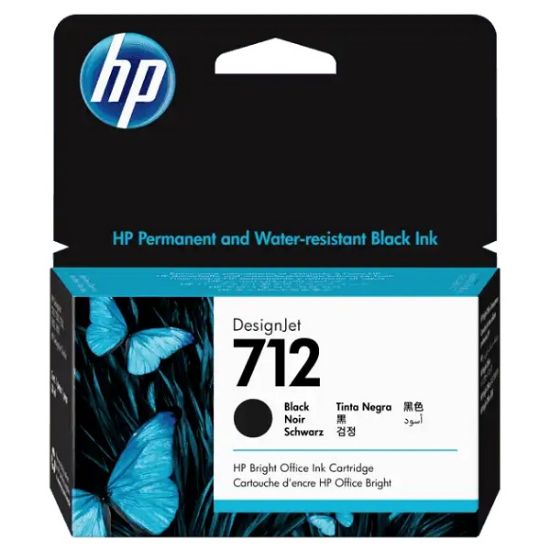 Imagen de CARTUCHO DE TINTA HP DESIGNJET 712 DE 38ML NEGRO PARA PLOTTER