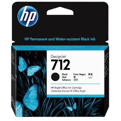 Imagen de CARTUCHO DE TINTA HP DESIGNJET 712 DE 80ML NEGRO PARA PLOTTER