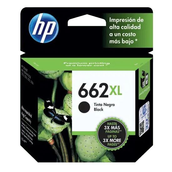 Imagen de CARTUCHO DE TINTA HP 662XL NEGRA ORIGINAL