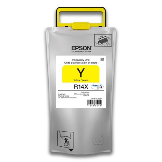 Imagen de BOLSA DE TINTA EPSON DURABRITE ULTRA R14X AMARILLO 50000 PAG PARA WORKFORCE