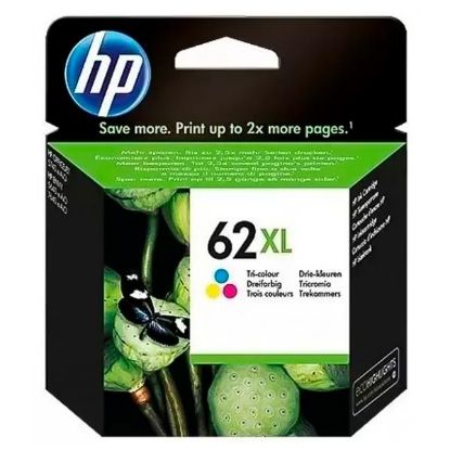 Imagen de CARTUCHO DE TINTA HP 62XL TRICOLOR ALTA CAPACIDAD ORIGINAL