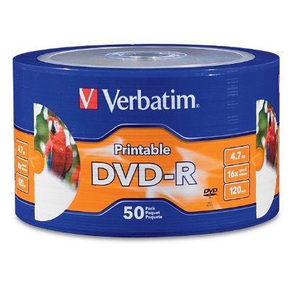 Imagen de DVD-R BLANCO, IMPRIMIBLE A INYECCIÓN DE TINTA, IMPRIMIBLE HASTA EL CENTRO