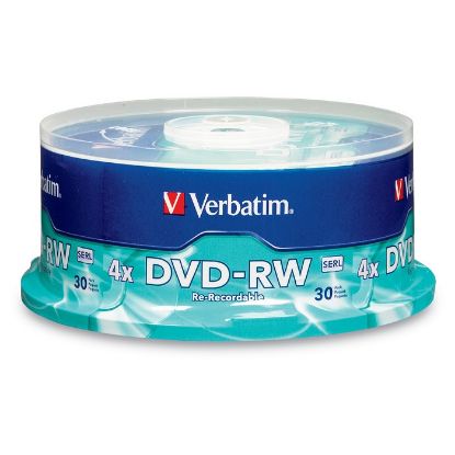 Imagen de DVD-RW 4.7GB 4X VERBATIM - TORRE DE 30 UNIDADES