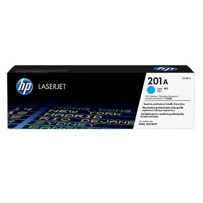 Picture of CARTUCHO DE TONER HP CF401A   201A  AZUL LASERJET ORIGINAL 1330 PAGINAS