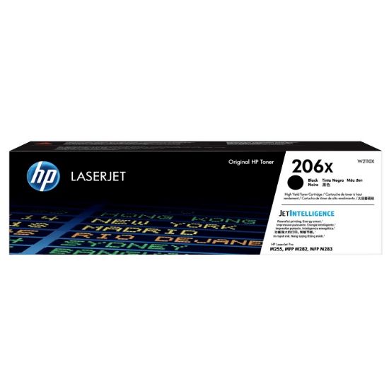 Imagen de CARTUCHO DE TONER HP 206X NEGRO LASERJET ORIGINAL 3150 PAGINAS ALTO RENDIMIENTO