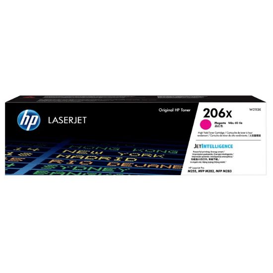 Imagen de CARTUCHO DE TONER HP 206X ROJO LASERJET ORIGINAL 2450 PAGINAS ALTO RENDIMIENTO