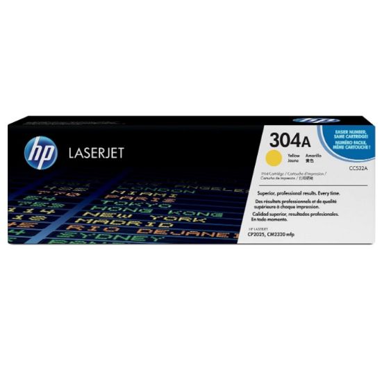 Imagen de CARTUCHO DE TONER HP 304A AMARILLO LASERJET ORIGINAL 2800 PAGINAS