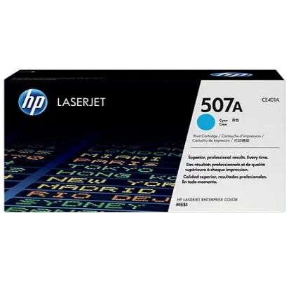 Imagen de CARTUCHO DE TONER HP 507A AZUL LASERJET ORIGINAL 6000 PAGINAS