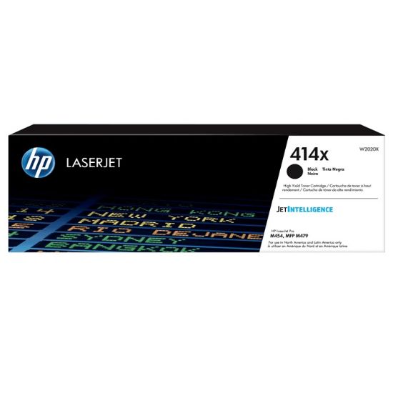 Imagen de CARTUCHO DE TONER HP 414X NEGRO LASERJET ORIGINAL 7500 PAGINAS ALTO RENDIMIENTO	