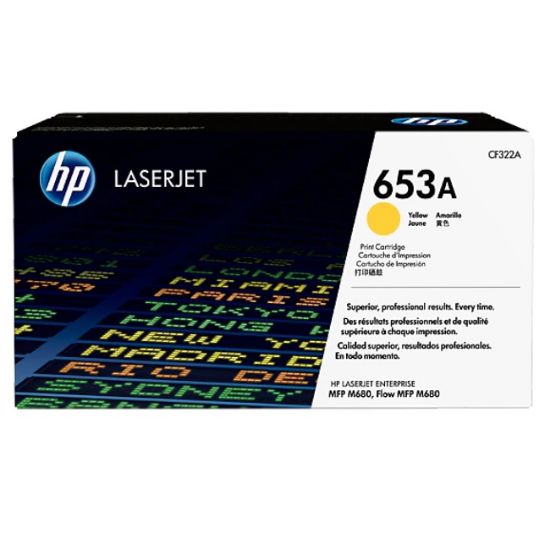 Imagen de CARTUCHO DE TONER HP 653A AMARILLO LASERJET ORIGINAL 16000 PAGINAS