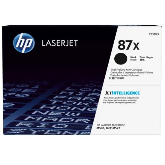 Imagen de CARTUCHO DE TONER HP 87X NEGRO LASERJET ORIGINAL 18000 PAGINAS ALTO RENDIMIENTO