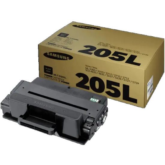 Imagen de CARTUCHO DE TONER NEGRO 205L PARA M3310, M3710, SCX4833, SCX4835, SCX5637, SCX5737, SCX5639  5000 PAGINAS