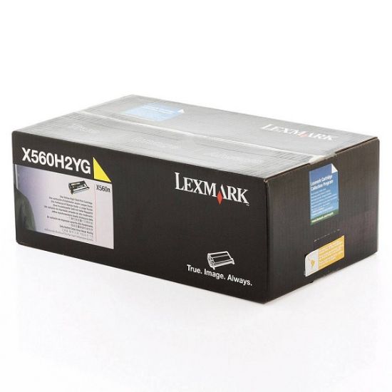 Imagen de CARTUCHO DE TONER LEXMARK X560H2YG AMARILLO PARA X560 10000 PAGINAS