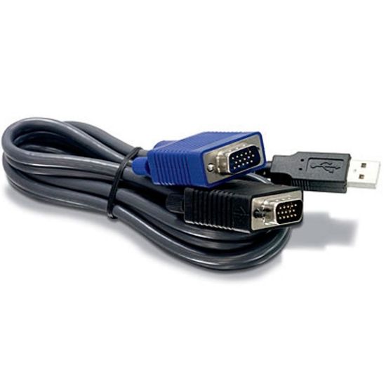 Picture of CABLE PARA KVM USB/VGA DE 15 PIES TRENDNET TK-CU15