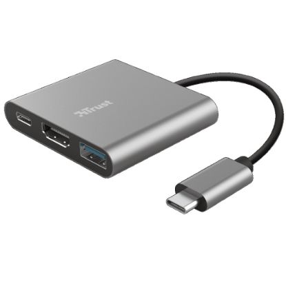 Imagen de ADAPTADOR MULTIPUERTO USB C 3 EN 1 USB – HDMI – TIPO C DALYX