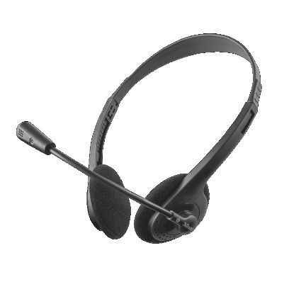 Imagen de AURICULARES CON MICROFONO PRIMO PLUG 3.5” Y ADAPTADOR 2 PLUG PARA LAPTOP Y PC