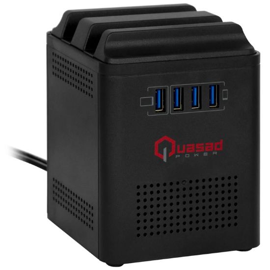 Imagen de REGULADOR QUASD QUSB-648BK DE 1000V 4 TOMAS- 4 USB-CARGA RAPIDA