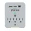 Imagen de TOMACORRIENTE PROTECTOR TENSION 490J/1875W, 3 SALIDAS, USB, 120V