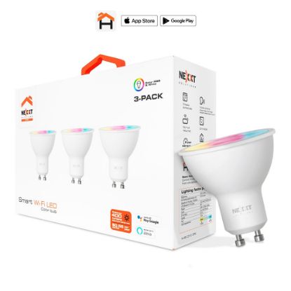 Imagen de BOMBILLA LED INTELIGENTE WI-FI RGB 110V - MR16 - NHB-C310 3PK PAQUETE DE 3