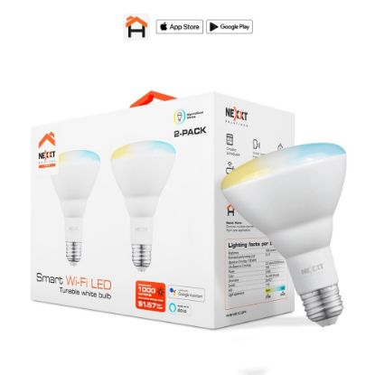 Imagen de BOMBILLA LED INTELIGENTE WI-FI 110V - BR30 – CALIDO / BLANCO 10W 1000LUM NHB-W2102PK PAQUETE DE 2