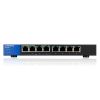 Imagen de SWITCH GIGABIT POE DE ESCRITORIO PARA EMPRESAS DE 8 PUERTOS LINKSYS LGS108P