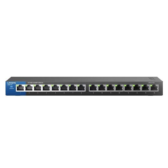 Picture of SWITCH GIGABIT DE ESCRITORIO DE 16 PUERTOS GIGABIT LINKSYS LGS116