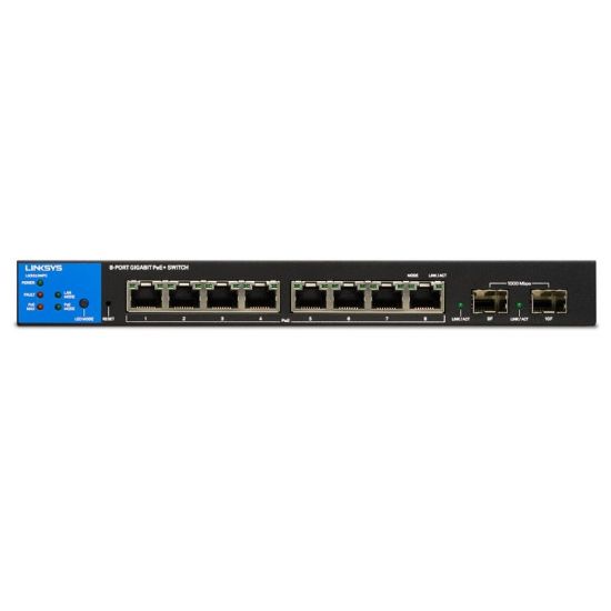 Imagen de SWITCH  ADMINISTRABLE DE 8 PUERTOS GIGABIT POE 110W + 2 SFP DE 1G