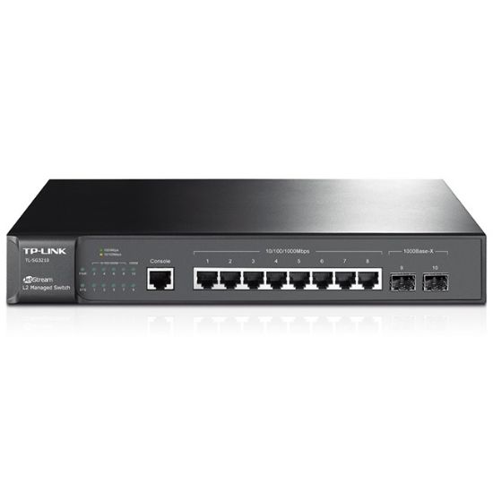 Imagen de SWITCH ADMINISTRABLE L2 TP-LINK TL-SG3210 DE 8 PUERTOS GIGABIT CON 2 RANURAS SFP JETSTREAM