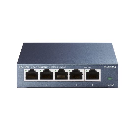 Picture of SWITCH PARA SOBREMESA CON 5 PUERTOS GIGABIT METALICO