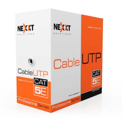 Imagen de ROLLO DE CABLE NEXXT UTP CAT 5E DE 305 METROS TIPO CMX PARA EXTERIORES