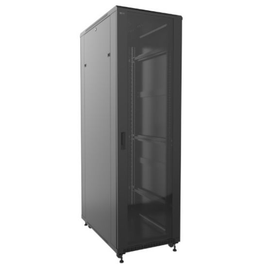 Imagen de GABINETE DE PISO SEMI-ENSAMBLADO 27U NEXXT 60CM FONDO - PUERTA DE VIDRIO AW222NXT11