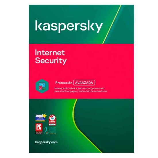 Imagen de ANTIVIRUS KASPERSKY INTERNET SECURITY PARA WINDOWS LICENCIA X 1 AÑO