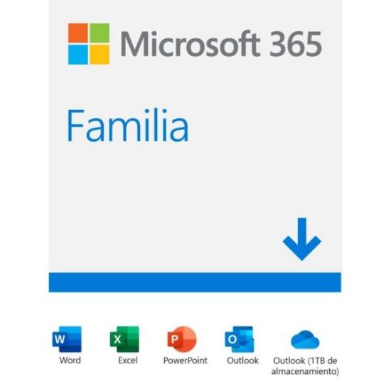 Imagen de MICROSOFT 365 FAMILIA LICENCIA 1 AÑO 6 USUARIOS PARA WINDOWS/MAC/ ANDROID/IOS DESCARGA	 NO COMERCIAL