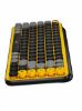 Imagen de TECLADO MECANICO INALAMBRICO LOGITECH CON TECLAS DE EMOJIS PERSONALIZABLES POP KEYS AMARILLO