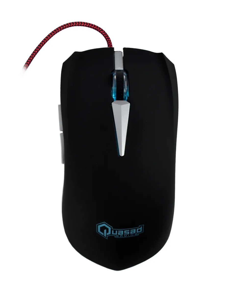 Compuzone. MOUSE GAMING 6 BOTONES USB NEGRO METALIZADO QUASAD QMG18U
