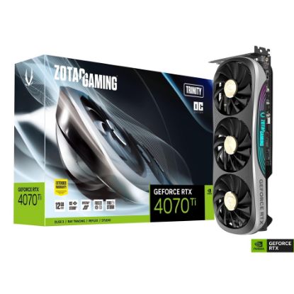 Imagen de TARJETA DE VIDEO ZOTAC GEFORCE RTX4070 TI TRINITY OC GDDR6X 12GB - 1 HDMI - 3 DP