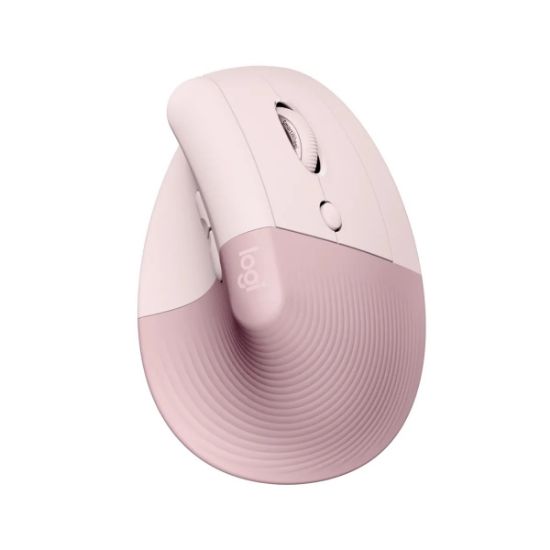 Imagen de MOUSE VERTICAL INALAMBRICO LOGITECH LIFT VERTICAL ERGO SERIES USO PARA DIESTROS ROSA 