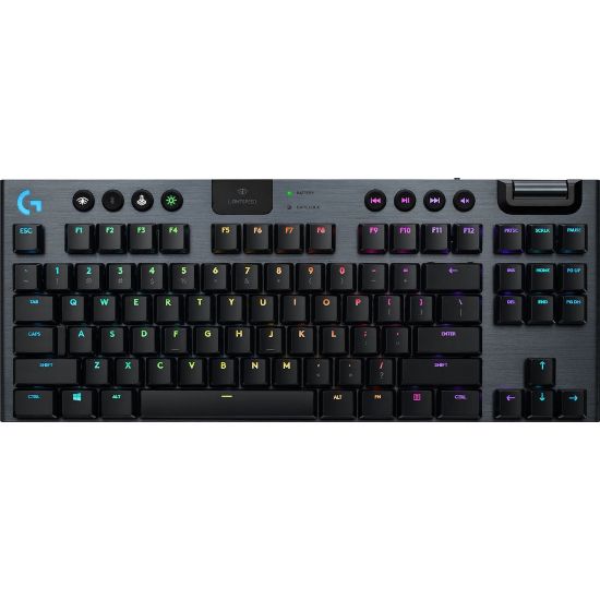 Imagen de TECLADO GAMING MECANICO INALAMBRICO LOGITECH G915 RGB TKL LIGHTSPEED SIN TECLADO NUMERICO