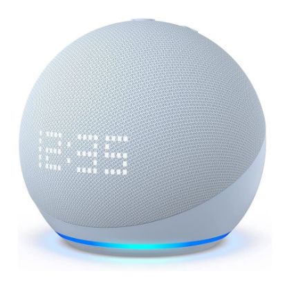 Imagen de PARLANTE ALEXA AMAZON ECHO DOT 5TA. GEN 2022 BLANCO CON RELOJ