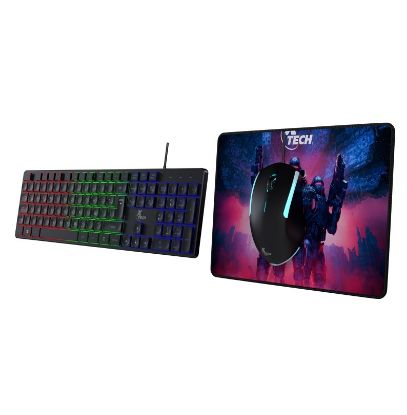 Imagen de COMBO GAMING XTECH HASHA TECLADO MULTIMEDIA Y MOUSE USB MOUSEPAD XTK-535S 