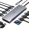 Imagen de HUB 14 EN 1 USB C PARA APPLE USB 3.0 - HDMI 4K - VGA - LAN - 3.5MM