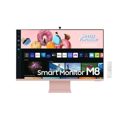 Imagen de MONITOR SMART TV SAMSUNG 32" LS32BM80 ULTRA HD 3840x2160 ROSA CAMARA WEB - MICRO HDMI - USB C - BT - WIFI 60HZ ALEXA 