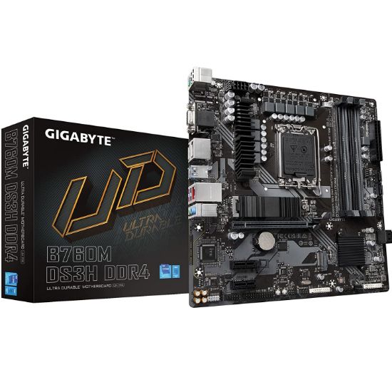 Imagen de MAINBOARD GIGABYTE B760M DS3H DDR4 LGA1700 SOCKET 12VA Y 13VA GEN